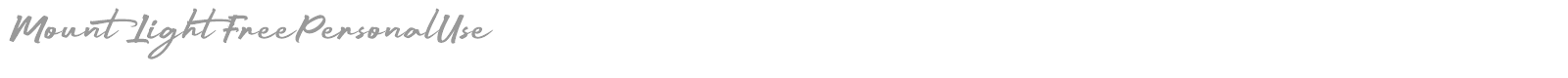 Mount Light font preview
